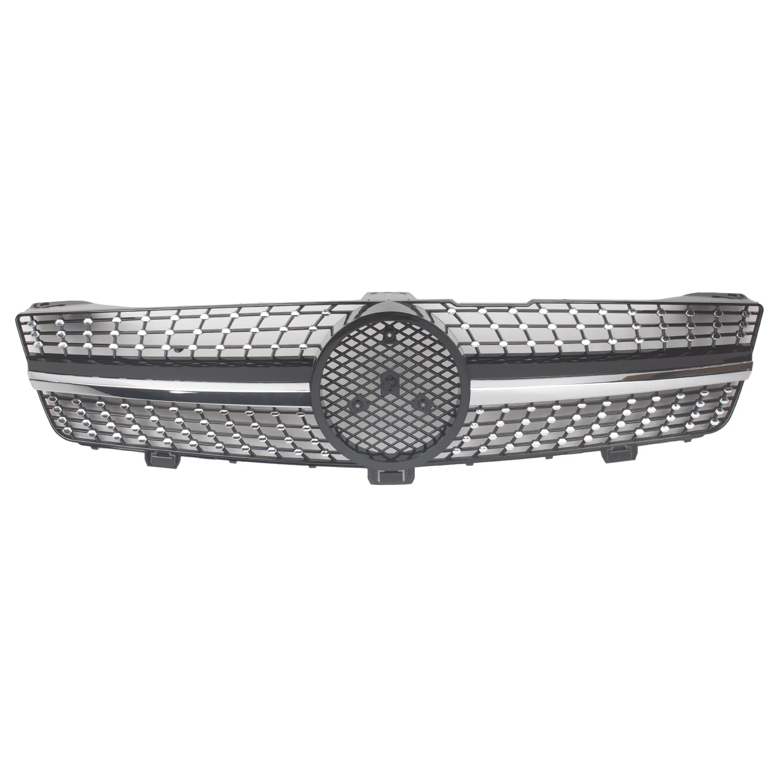 

For Mercedes Benz CLS-Class W219 2008-2010 Diamond Grille Front Grille Bumper Intake Hood Mesh Grid
