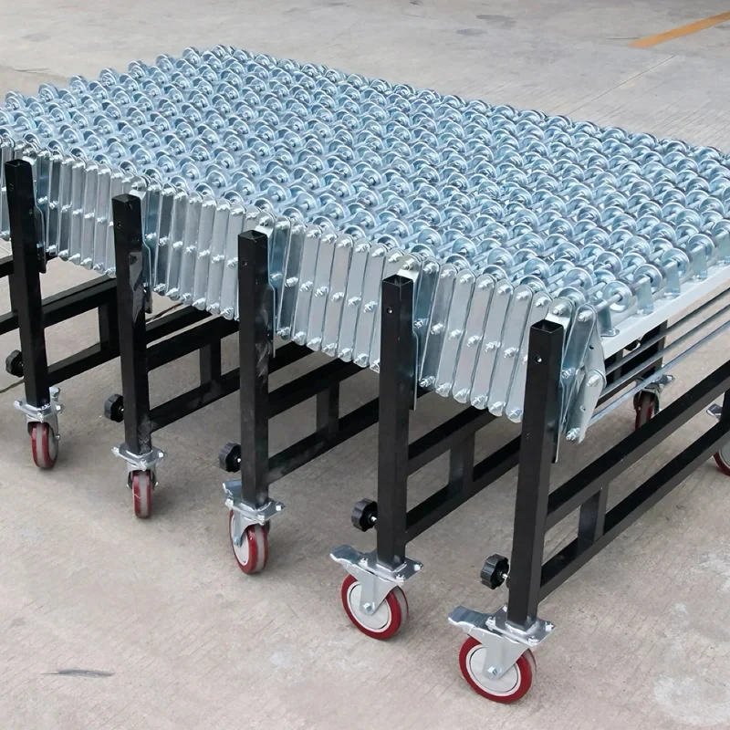 Loading Truck Exble Skate Wheel Flexible Roller Conveyor