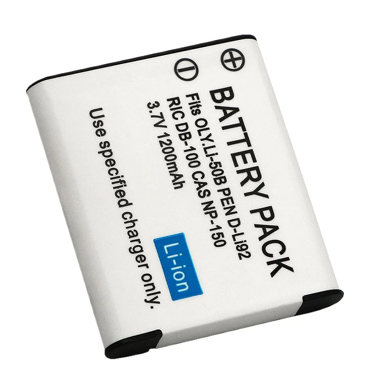 For Olympus Li-50B Replacement Lithium Battery Fit Pentax D-Li92 Ricoh DB100 Casio NP150 Compact Digital Cameras