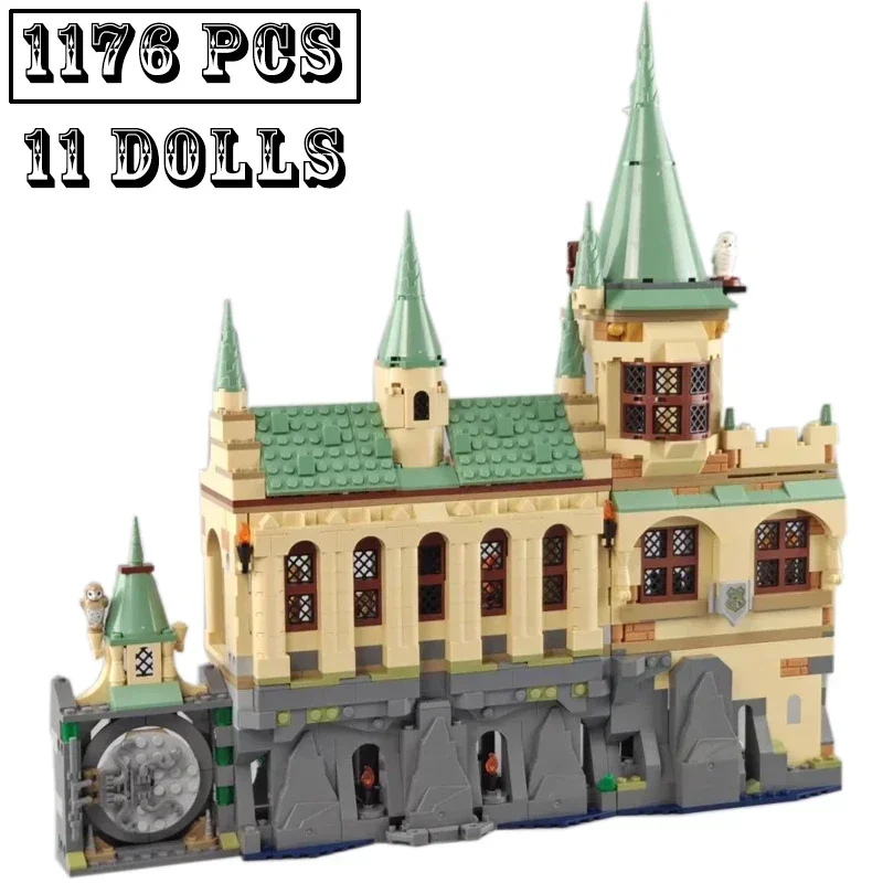 In Stock Magic Movie Compatible with 76389 1176PCS Chamber of Secrets Building model buiding kit block self-locking bricks TOYS