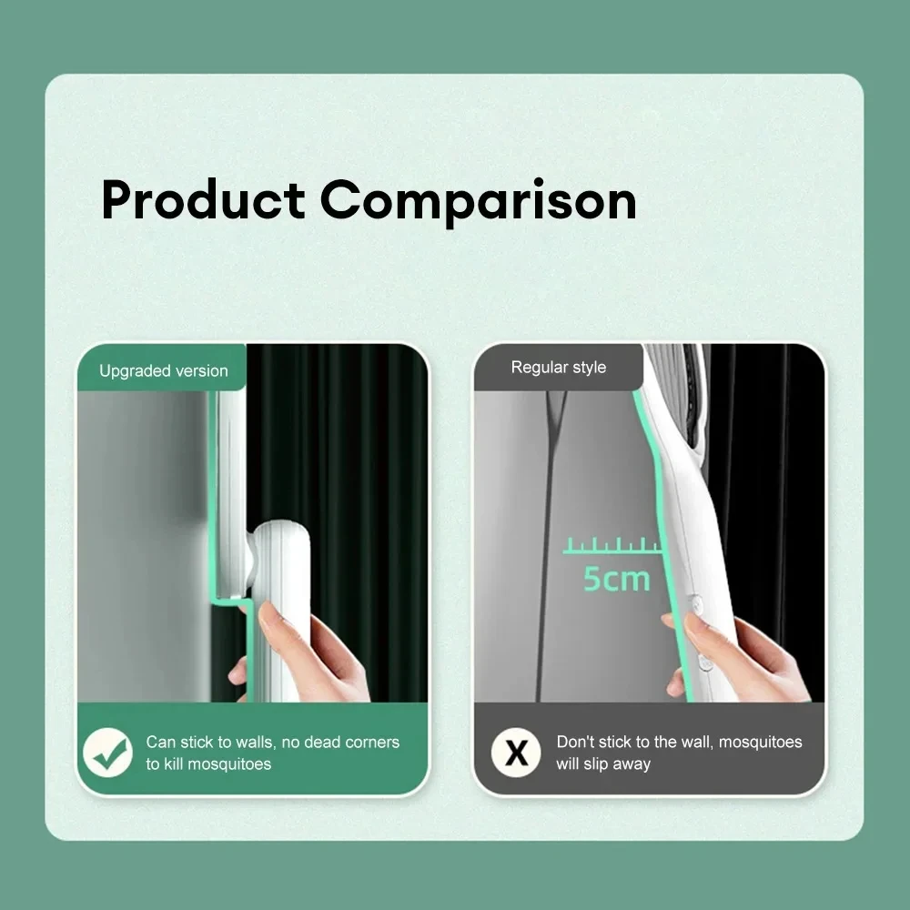 3000 فولت طوي البعوض القاتل USB قابلة للشحن 3 في 1 منشة الماموس الكهربائي المنزل عنبر طارد لوازم مكافحة البعوض