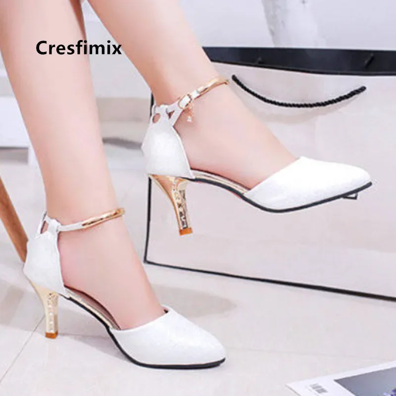 Fashion Elegant Comfort Spring & Summer Hollow Out Rivet Stiletto Heels for Sexy Party Women Cute Black Leather Heel Sheos A89