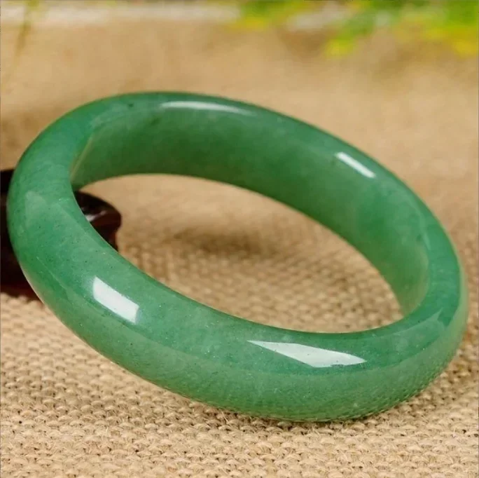 

high quality Dongling jade woman jade green braceletjade bangles for women bracelet natural stone retro fat round bar natural