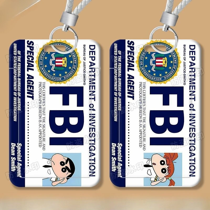 New Cartoon Personalized Crayon Shin-chan Student Bus and Subway ID Card Transparent Card Holder