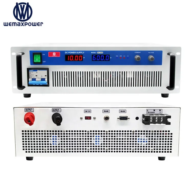 Apply for electroplate 6000W 600V 10A& 750V 8A  800V 7.5A  960V 6.25A  1000V 6A Switching DC Adjustable power supply