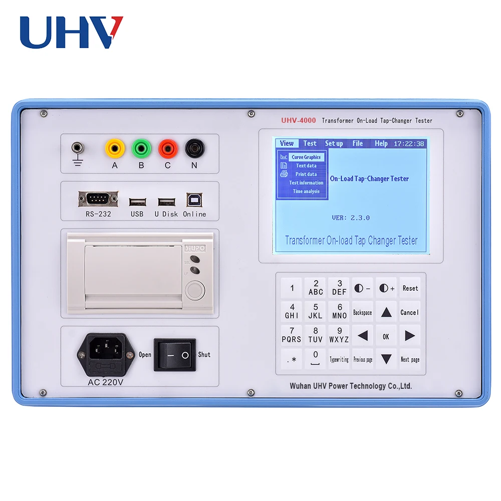 UHV-4000 Power Transformer Testing on-load Tap-changer Switch Tester