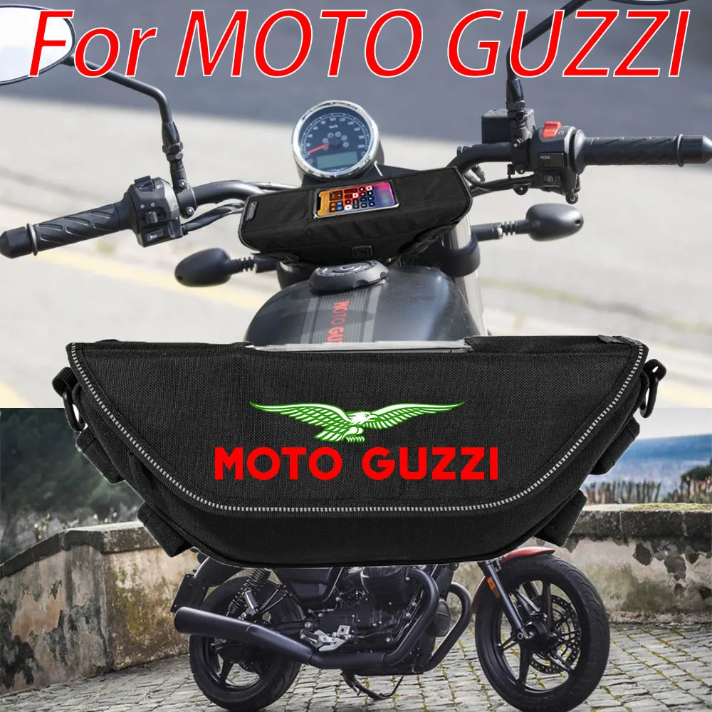 

For Moto Guzzi V7III V100 V7 V9 V85TT V85 Roamer Motorcycle accessory Waterproof And Dustproof Handlebar Storage Bag navigation