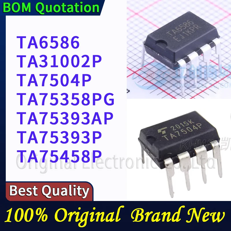 

5pcs/lot TA6586 TA31002P TA7504P TA75358PG TA75393AP TA75393P TA75458P In stock Original High quality
