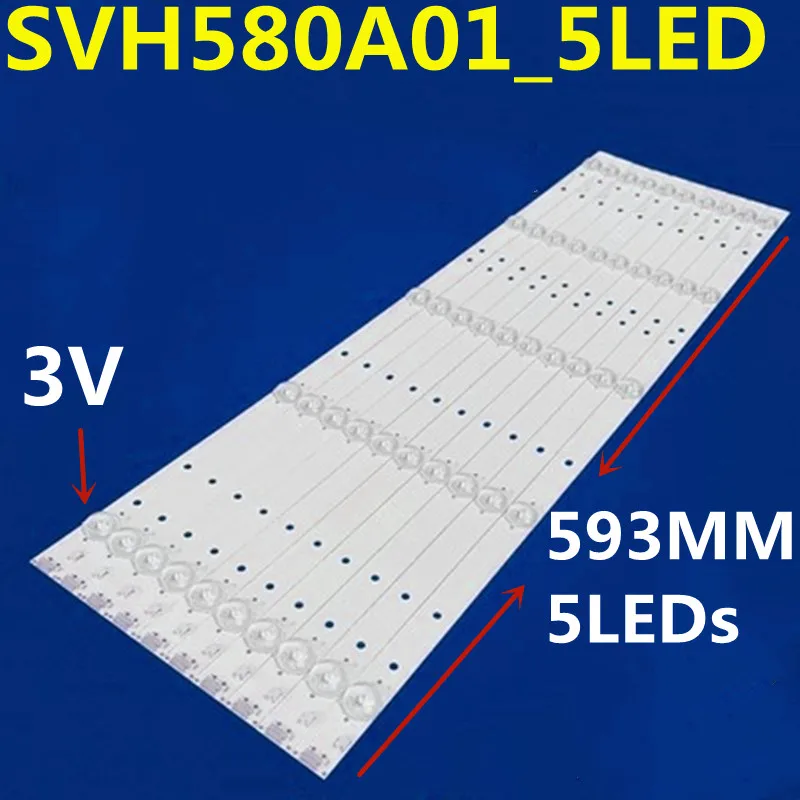 New LED Strip For SVH580A01_5LED_REV06 LED58K220 LED58K3100A LED58EC320A  LED58K300UD LED58EC550UA HD580M5U02 B1 S2 FM ROH