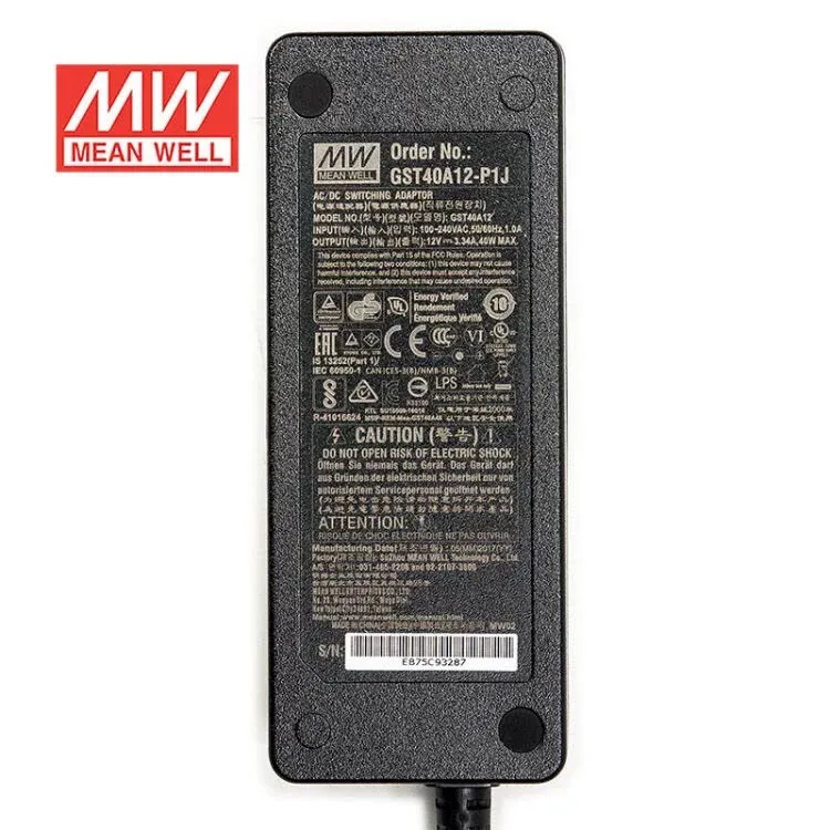 MEAN WELL GST18A GST25A GST40A GST60A P1J Industrial Adaptor 5V 7V 9V 12V 15V 18V 24V 28V 48V Meanwell Switching Power Supply