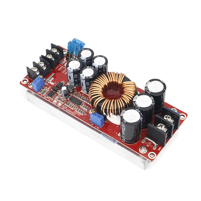 1200W High-power Converter Boost Step-up Power Supply Module Adjustable On-board Charging Power Module Boost Converter Regulator