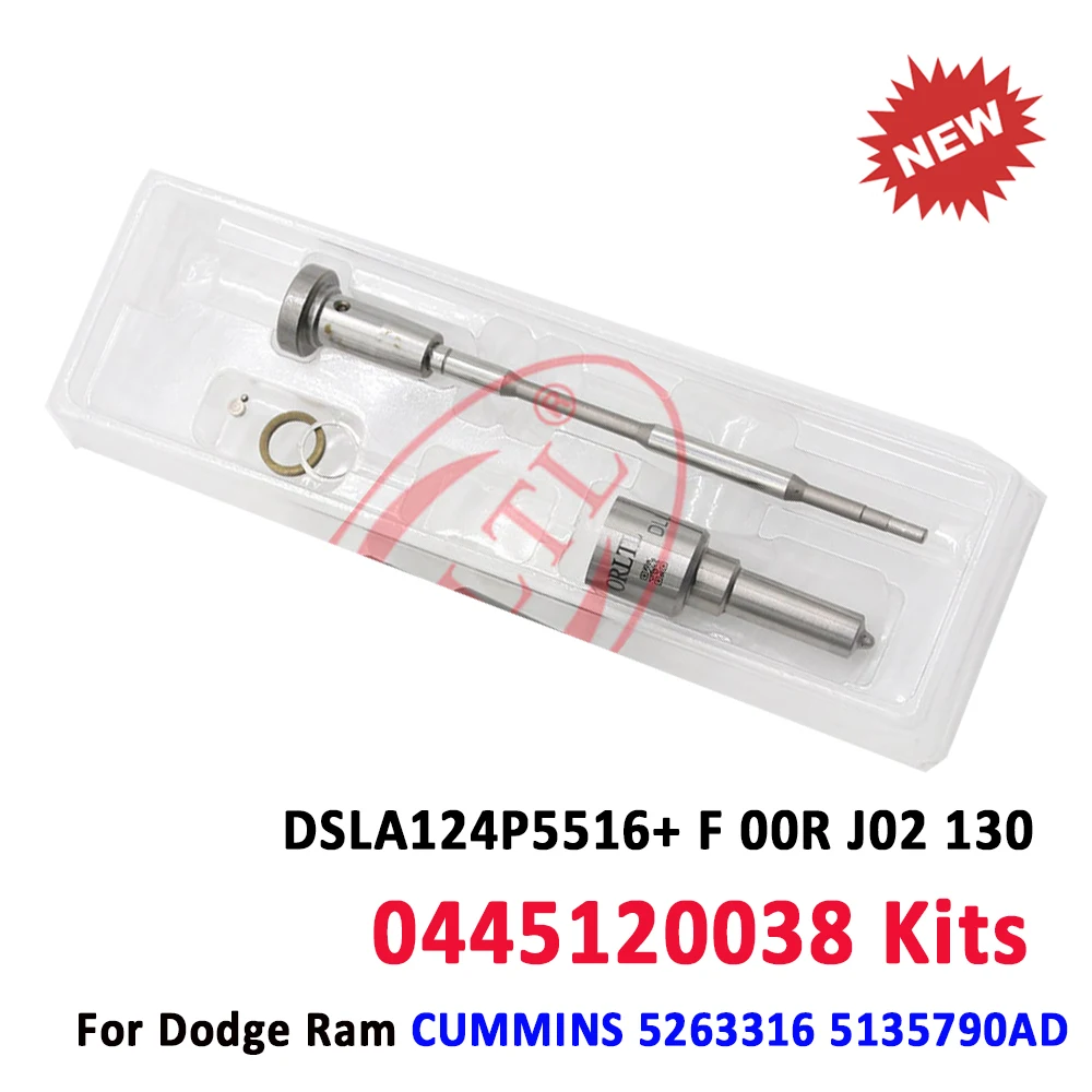 

ORLTL Fuel Injector Nozzle DSLA124P5516 0433175516 Valve F00RJ02130 Sealing Rings For Dodge 0445120238 0986435505 Repair Kits