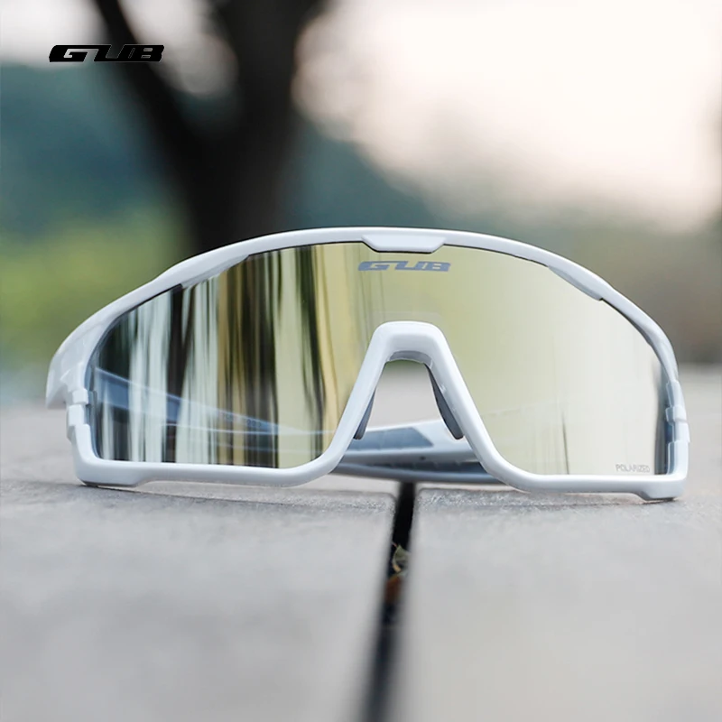 GUB 8000 Cycling Eyewear Goggle Photochromic & Polarized UV400 Sports Sunglasses PC Lens TR90 Frame Adjustable Bike Glasses