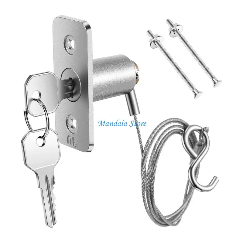 U2JC Power Outage Emergency Garage Lock Stainless Steel Release With Wire Rope