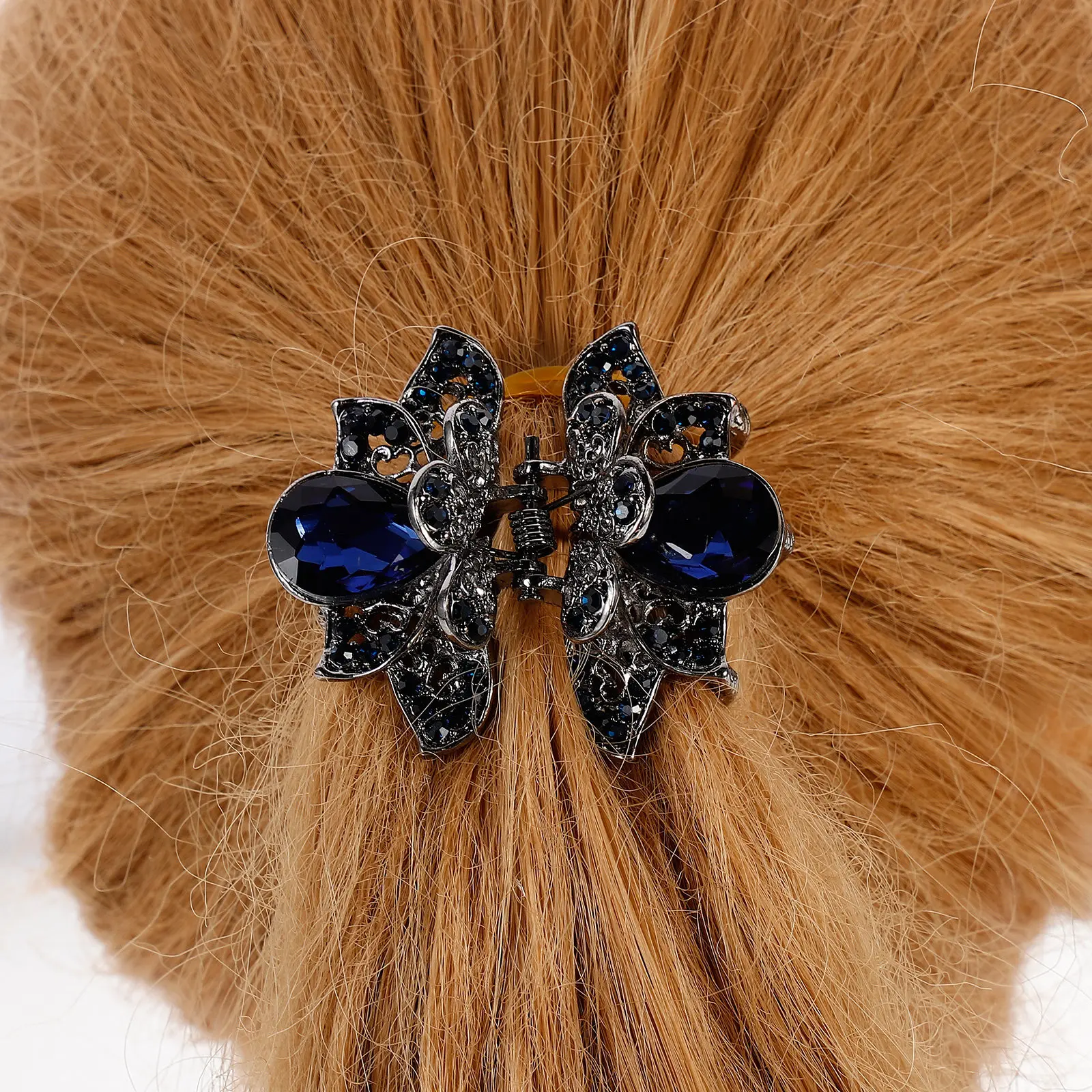 

3Pcs Zinc Alloy Hair Claw Clip Hollow Decorative Hair Clamps for Makeup Bath Travel Fashionable Women Hairpin Headdress