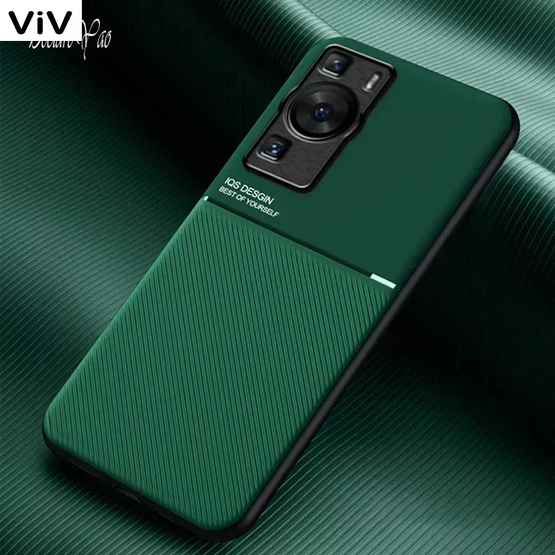 Green Cases Original Ultra Slim Silicone Matte Cover For Huawei P60 Art P40 Pro Plus P30 P20 Lite P10 P 60 Phone Case Shockproof