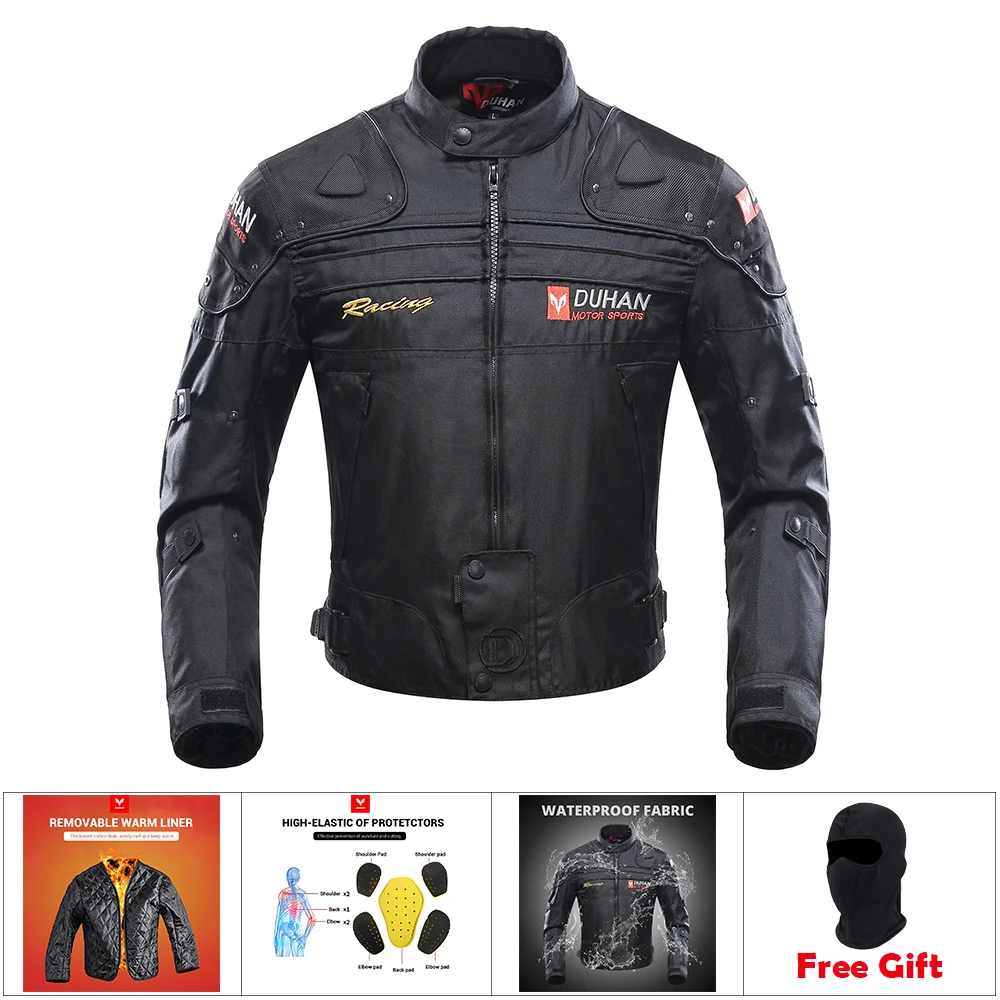 

Мотоциклетная куртка для мужчин, ветрозащитная, водонепроницаемая, теплая куртка для езды по бездорожью, рыцарская куртка с защитой от падения и столкновений