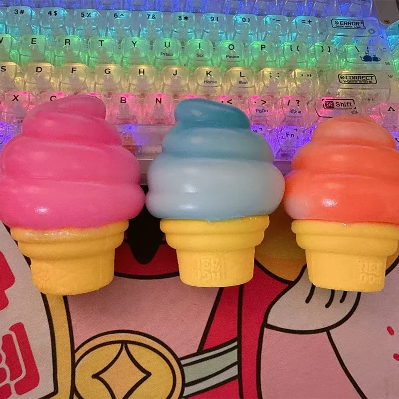 

Ice Cream Shaped Decompression Needoh Nice Cream Cone Surprise Stress Relief Squeeze Party Gifts Ornaments