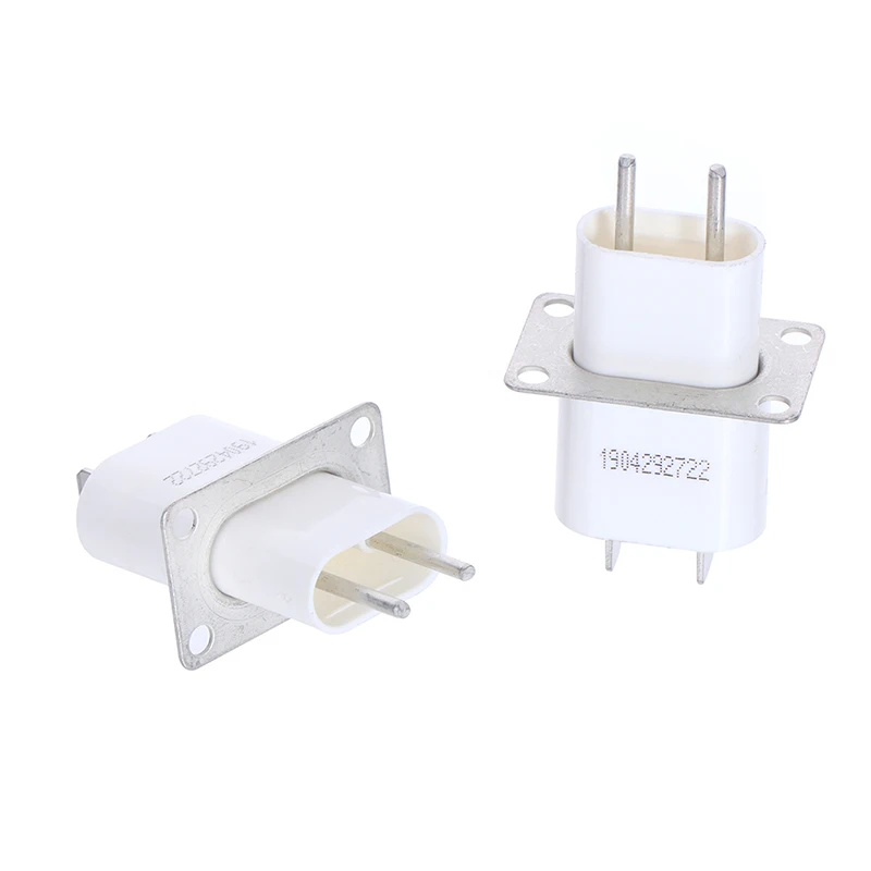 2PCS Electronic Microwave Oven Magnetron W/ Through-core Capacitor Pin Sockets Converter Home Microwave Magnetron Sockets Pins