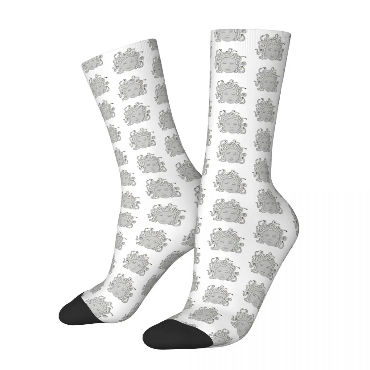 Medusa Head Stockings Graphic Fashion Socks Winter Non Skid Socks Men Climbing High Quality Socks