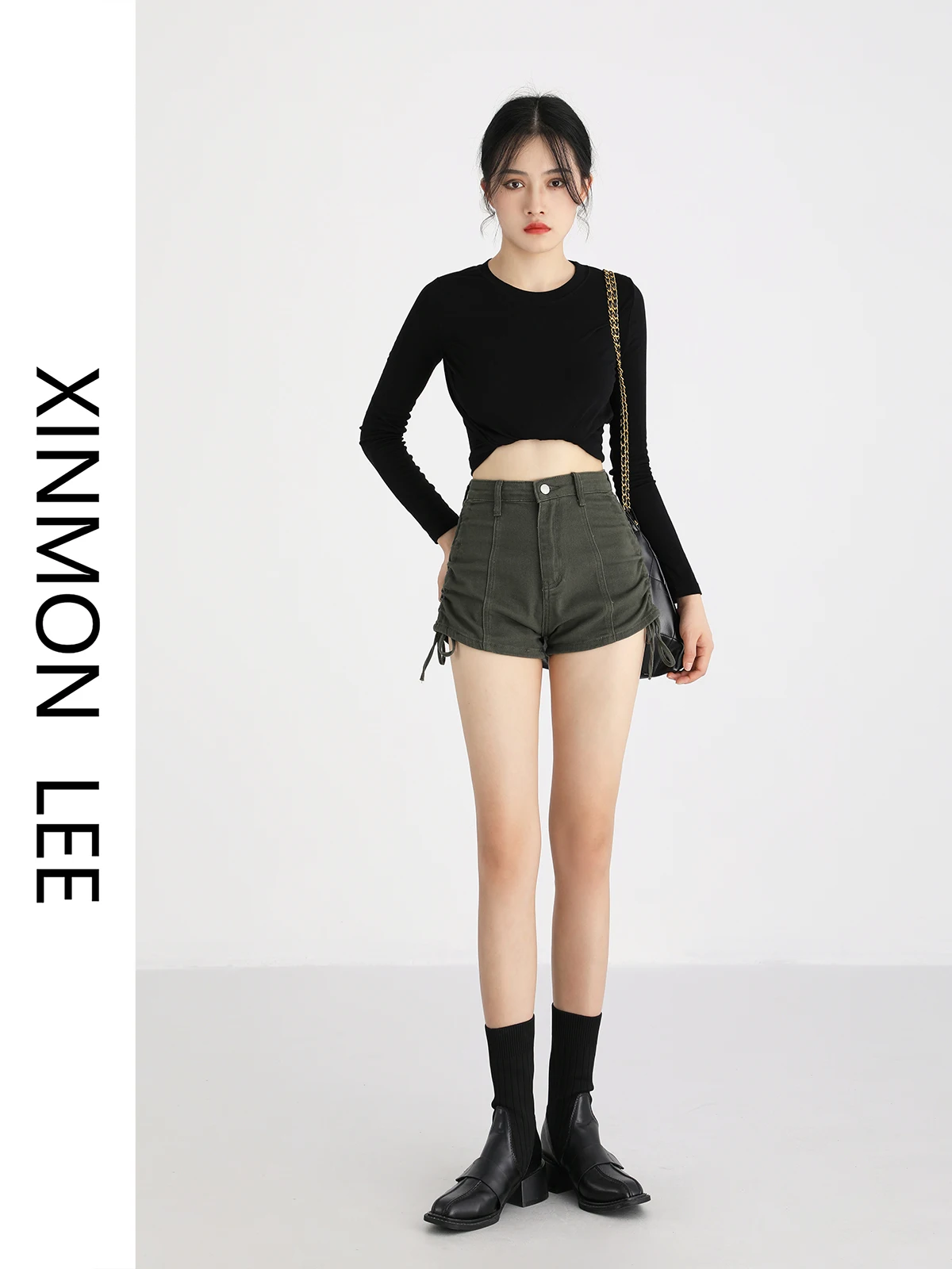 

Женские джинсы с высокой талией и широкими штанинами, летние, модные, облегающие, А-силуэт, темные, на молнии