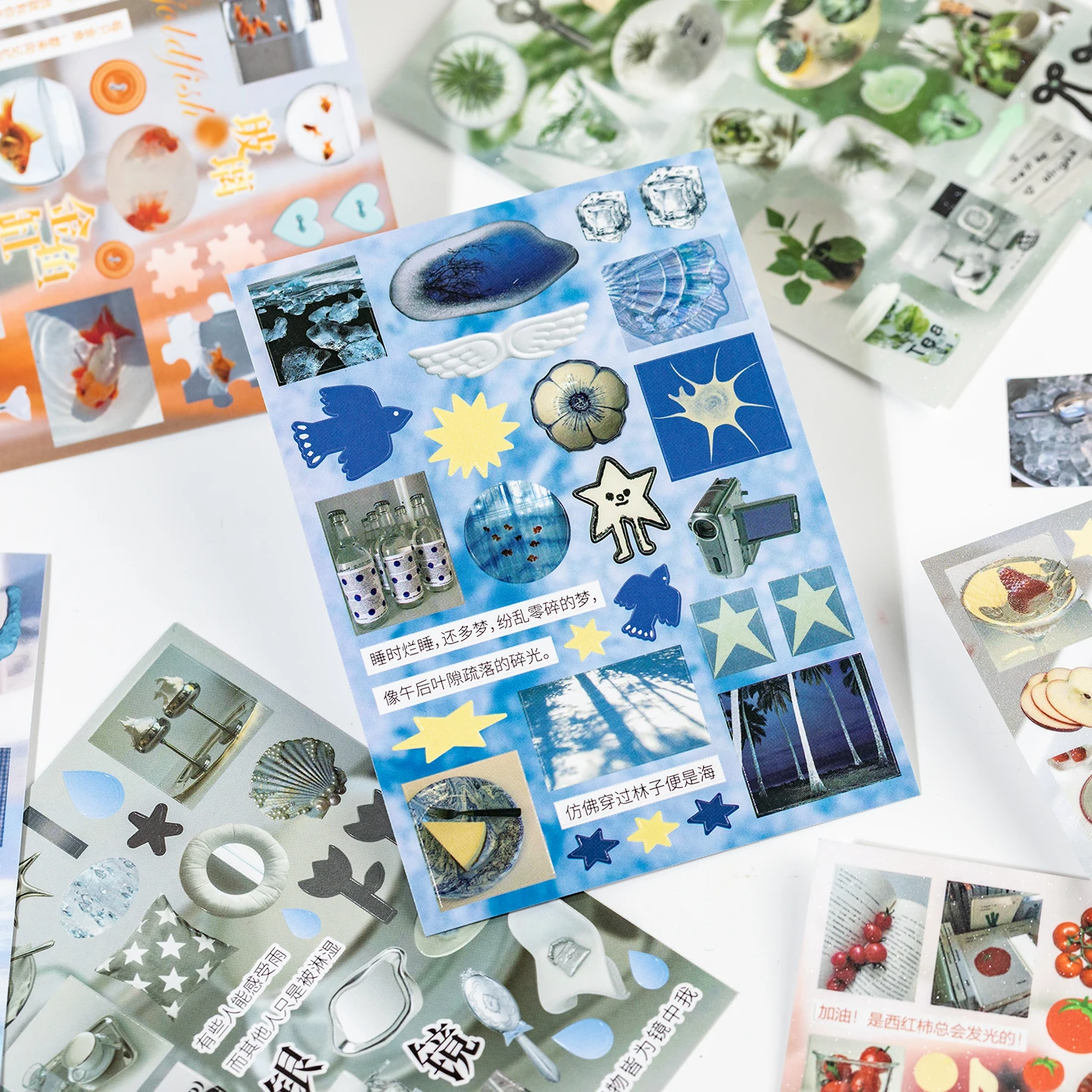 

30sheets Retro Showa Sparkling Die Cut Stickers Collection Creative Decoration DIY Scrapbook Supplies Kawaii Stationery Stickers