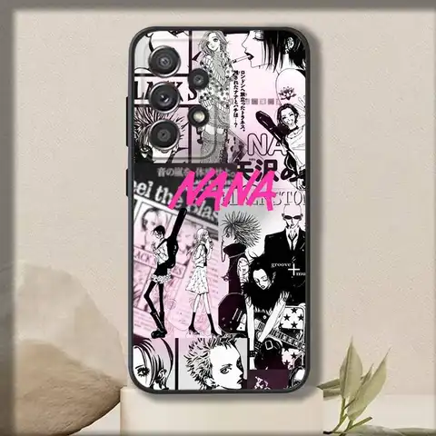 Anime N-Nanas Telefonskal för Samsung S 25, 24, 23, 22, 30, 21, 10, 9, Ultra, Plus, Lite, FE, 4, 5 G Mjukt Svart Skal 8 best sales Nana-fallet - №8