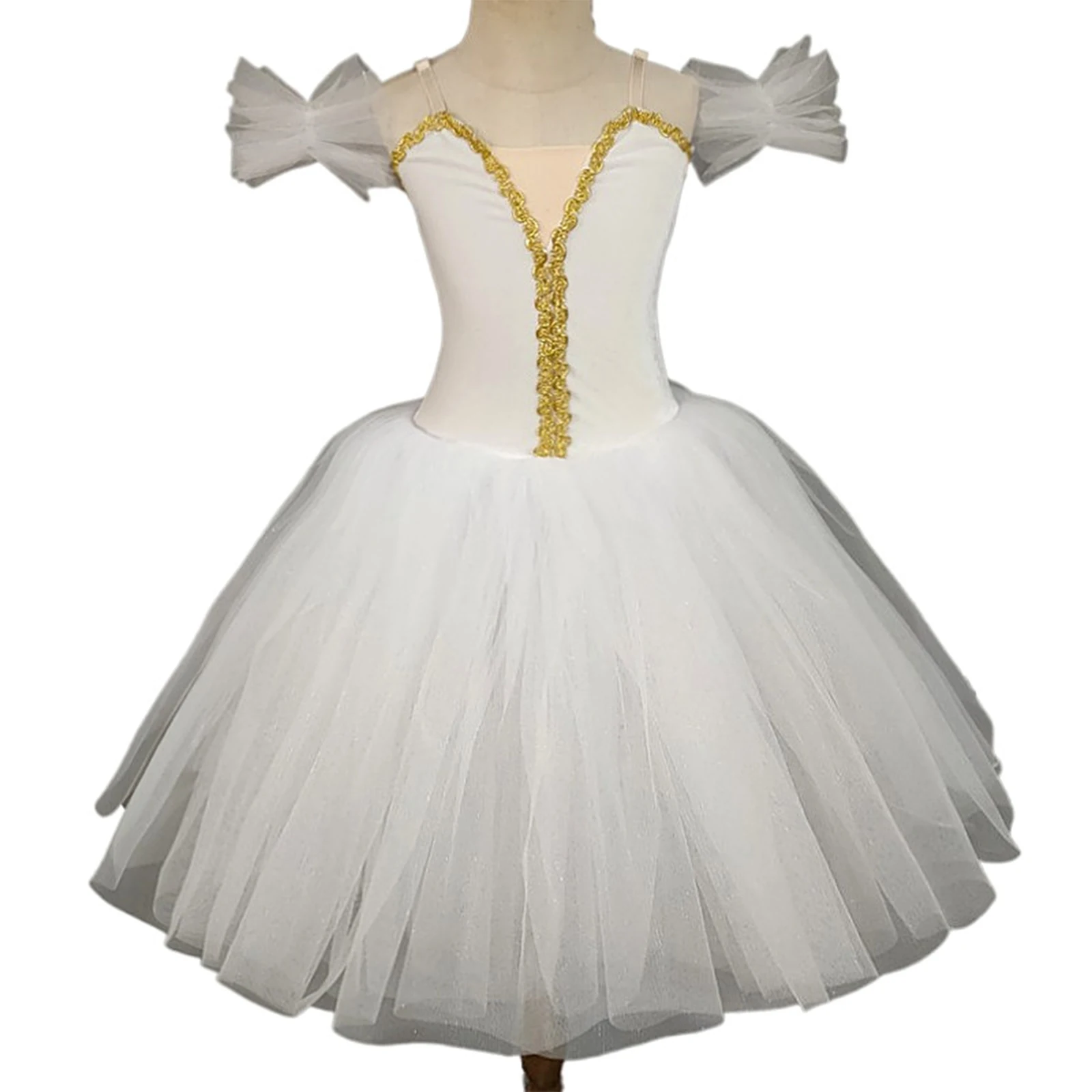 Kinderen Meisjes Ballet Zwaan Dans Wals Prestaties Kostuum Halloween Ballerina Cosplay Jurk Verjaardagsfeestje Prinses Tutu Jurk