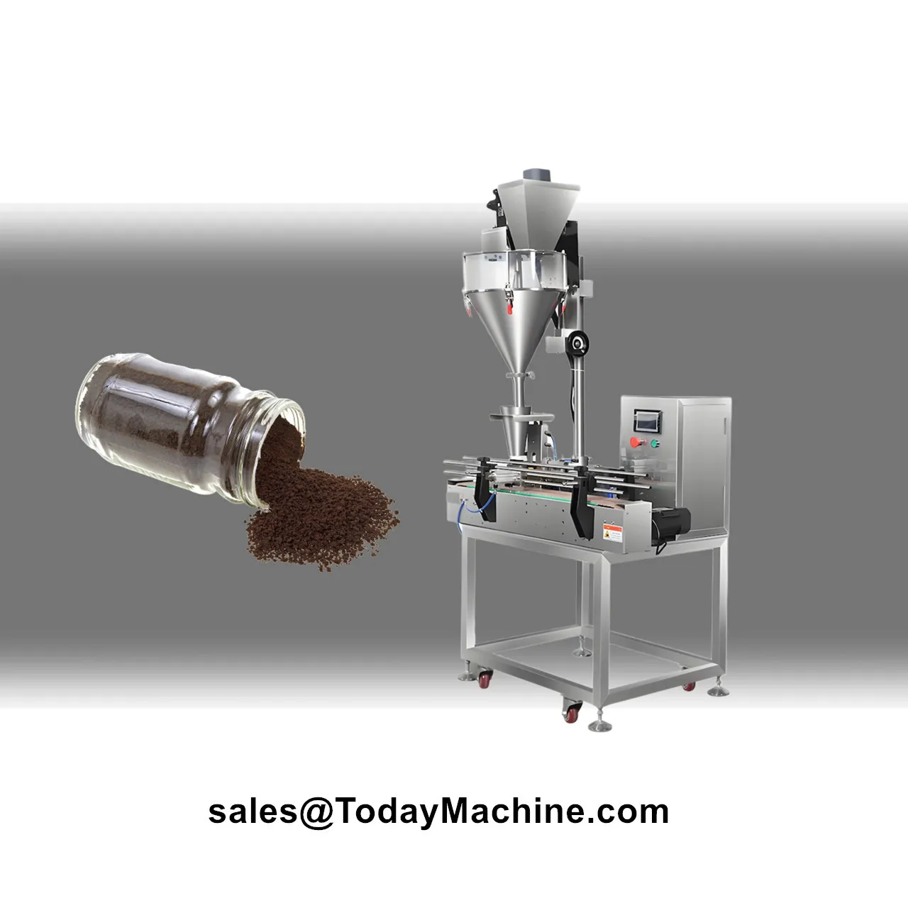 Automatic Auger Filler Coffee Chili  Milk Spice Powder Bottle Filling Machine
