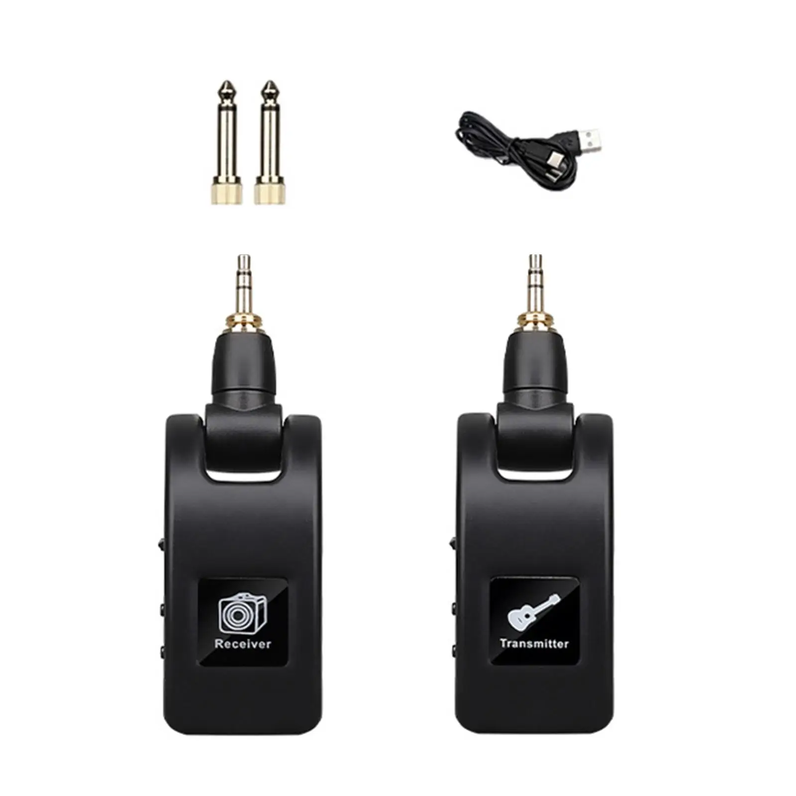 Audio Transmitter and Receiver Guitar System for Cordless Guitar Amplifier Dynamic Mic Guitar Condenser Mic Electric Bass