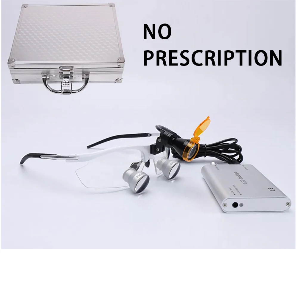 Customized PD Dental loupes 3.0X With Led Light  TTL Binocular Magnifying Glass Dentistry