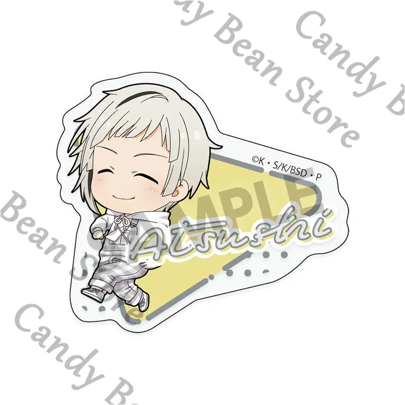 Genuine Anime ‌Bungo Stray Dogs Fyodor D Nakahara Chuya Dazai Osamu Cosplay Acrylic Name Badge Cartoon Brooch Breastpin Xmas - view 4