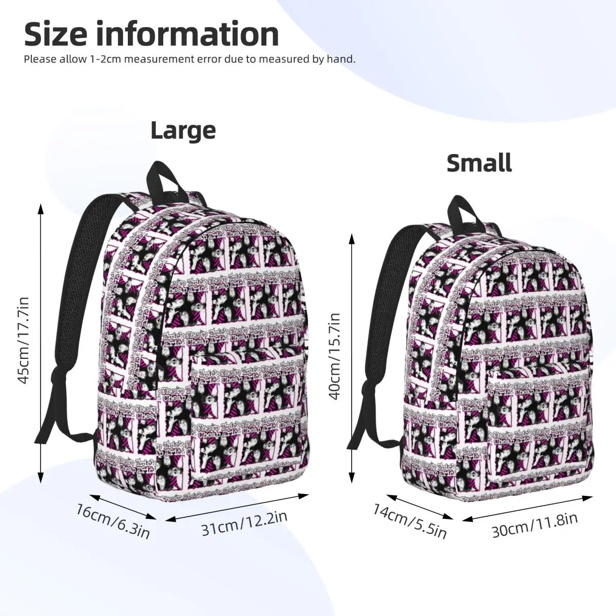Cheap Trick Retro Rock Band Backpack Student BookBag Children School Bag Computer Shoulder Bags for Men Women