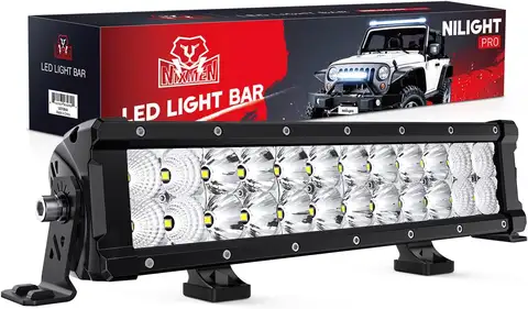 13.5 Inch 120W LED Light Bar with Flood Spot Combo Beam, 14400LM IP68 for Offroad Trucks SUVs ATV UTV Boats