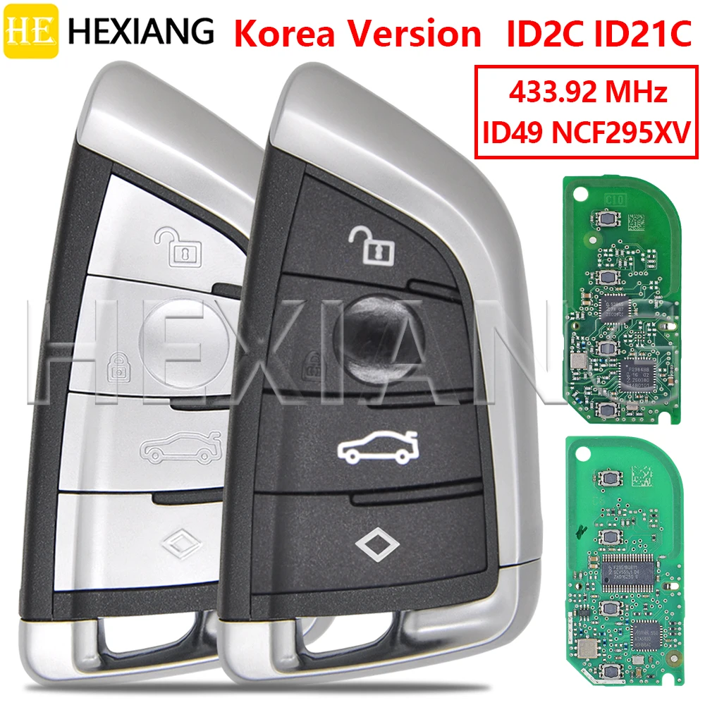 

HE ID49 NCF295XV 433.92MHz Original PCB ID2C ID21C Korea Version Proximity Car Remote Key For BMW G30 520D 2017 Chassis G Series