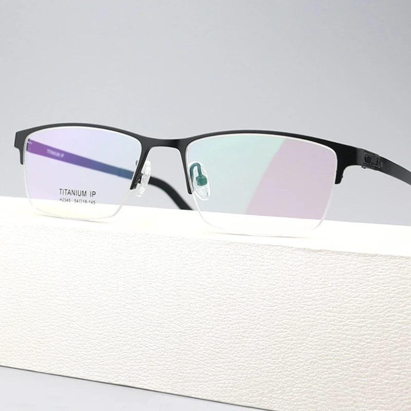 

Ultra-light Sport Eyeglasses Optical Prescription Myopia Eyewear Half Frame Men Women Titanium Glaesses Frames Spectacles
