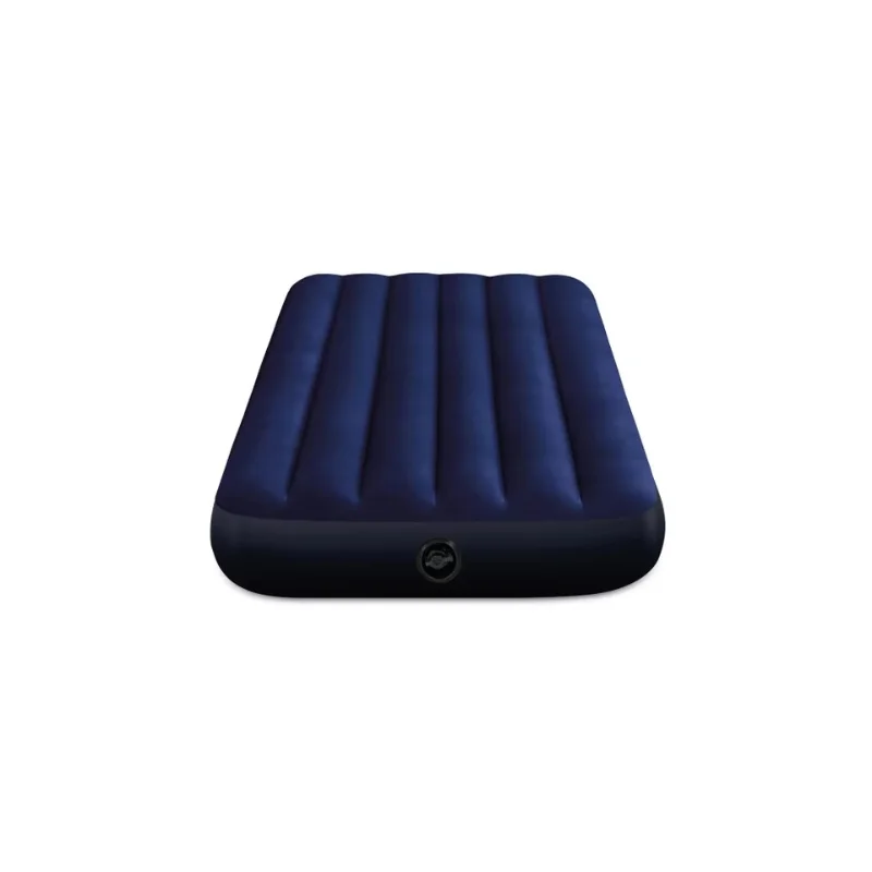 

Blue Flocking Single Inflatable Bed Modern Design Portable Outdoor Camping Inflatable Mattress Foldable Tent