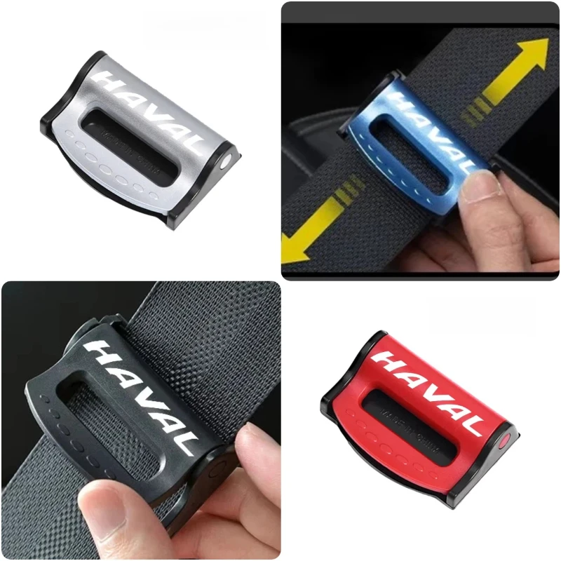 Car Seat Belt Adjuster Limiter for Haval Dargo H6 Jolion M6 H9 F7 H2 Anti-Choke Non-Slip Durable Seatbelt Retainer Clip