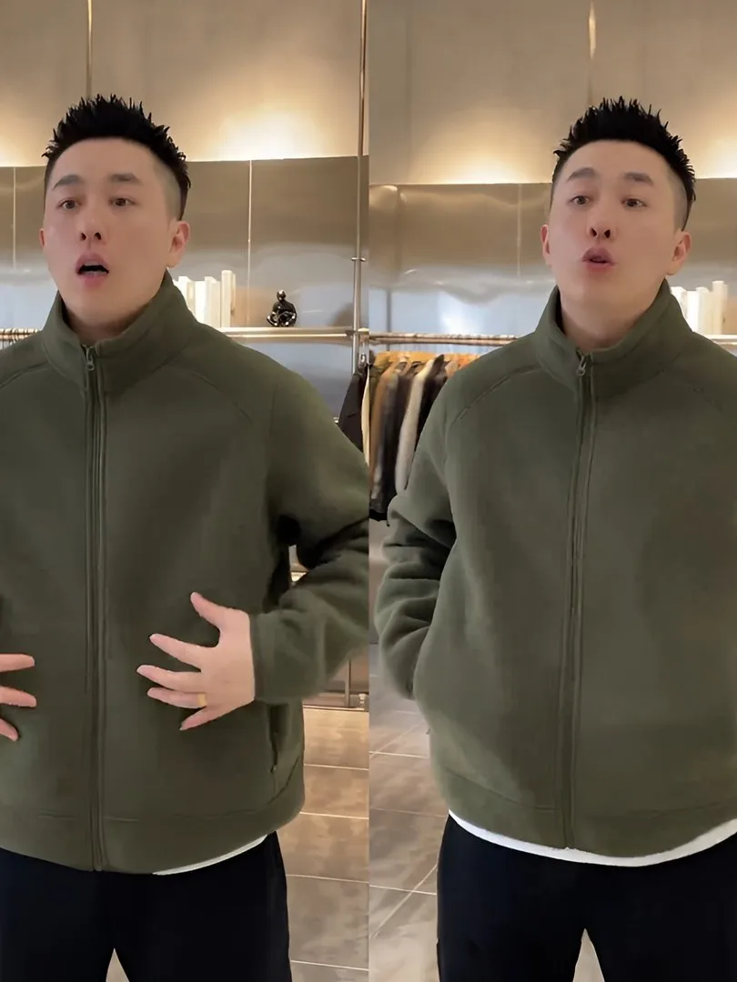 

Мужская двусторонняя одежда с воротником-стойкой Jaet Thi, теплая модная универсальная осенне-зимняя верхняя одежда, повседневная длинная молния све