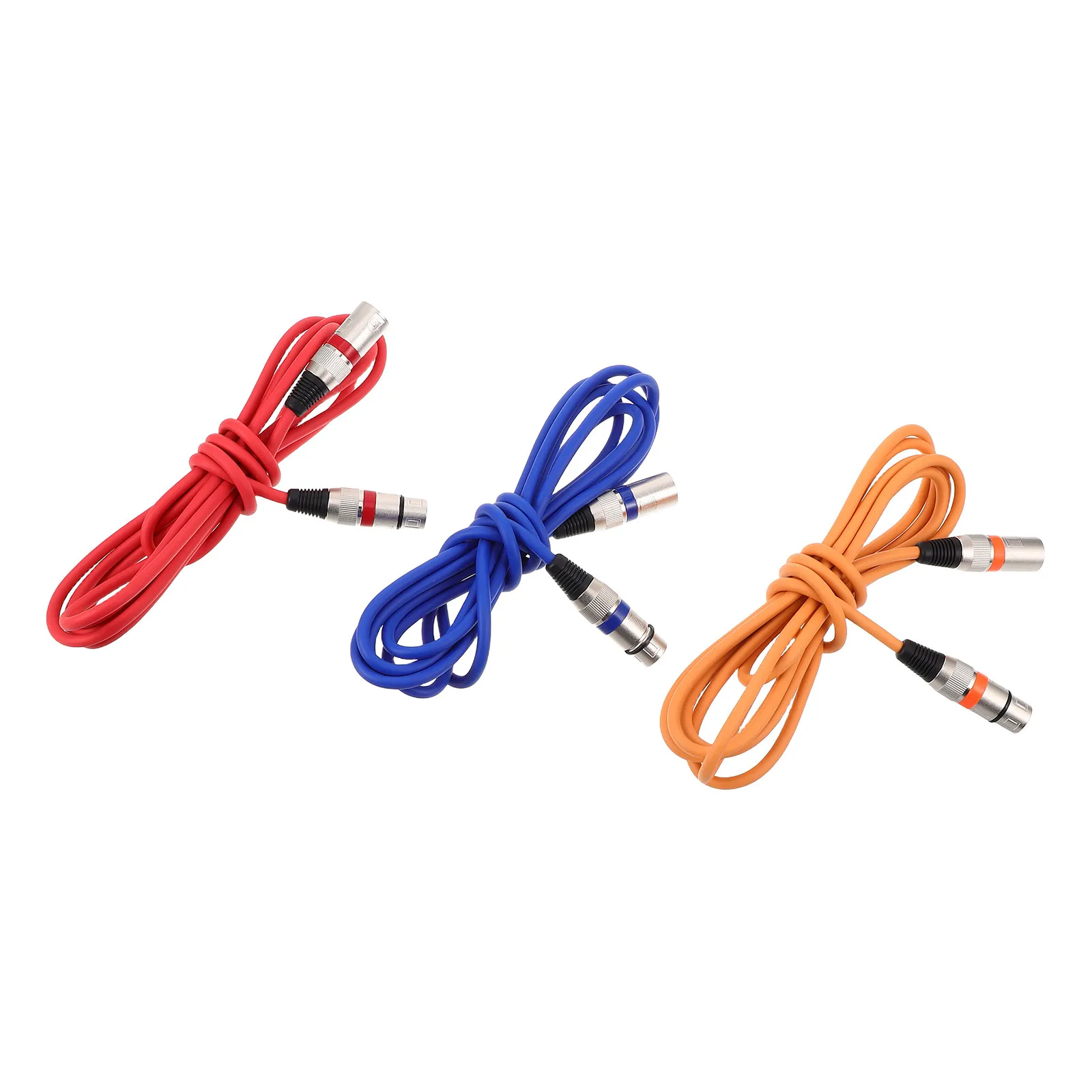 3Pcs Xlr Microphone Cable Male Female Balanced Audio Cord for Recording Studios Live Sound Mixing Consoles Guitar Mic