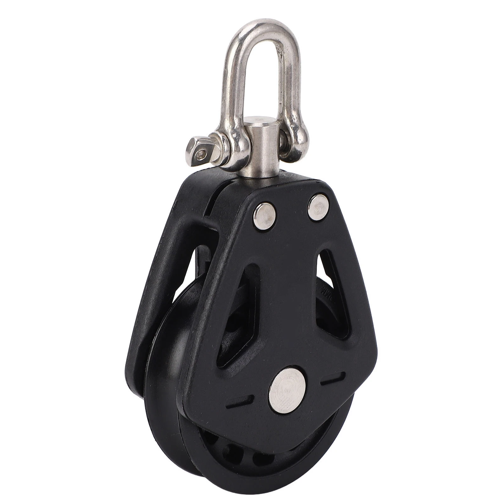 Stainless Steel Nylon Marine Pulley Rope Runner Pulley Boat Accessories High Load Capacity