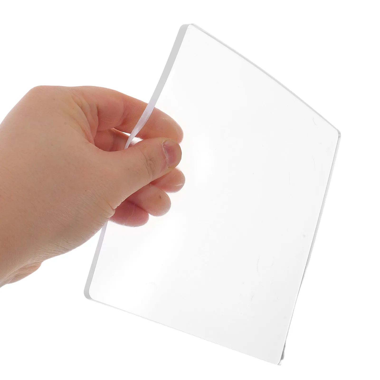 Gel Printing Plates 4Pcs Reusable Clear Round Triangle for Art Printmaking Journaling Card Making Crafts