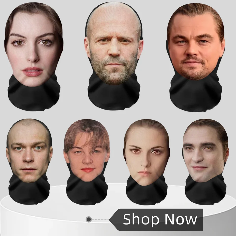 

Забавная визуальная маска на все лицо с 3D принтом, реалистичная маска для лица знаменитостей, реквизит, костюм для вечеринок, косплей