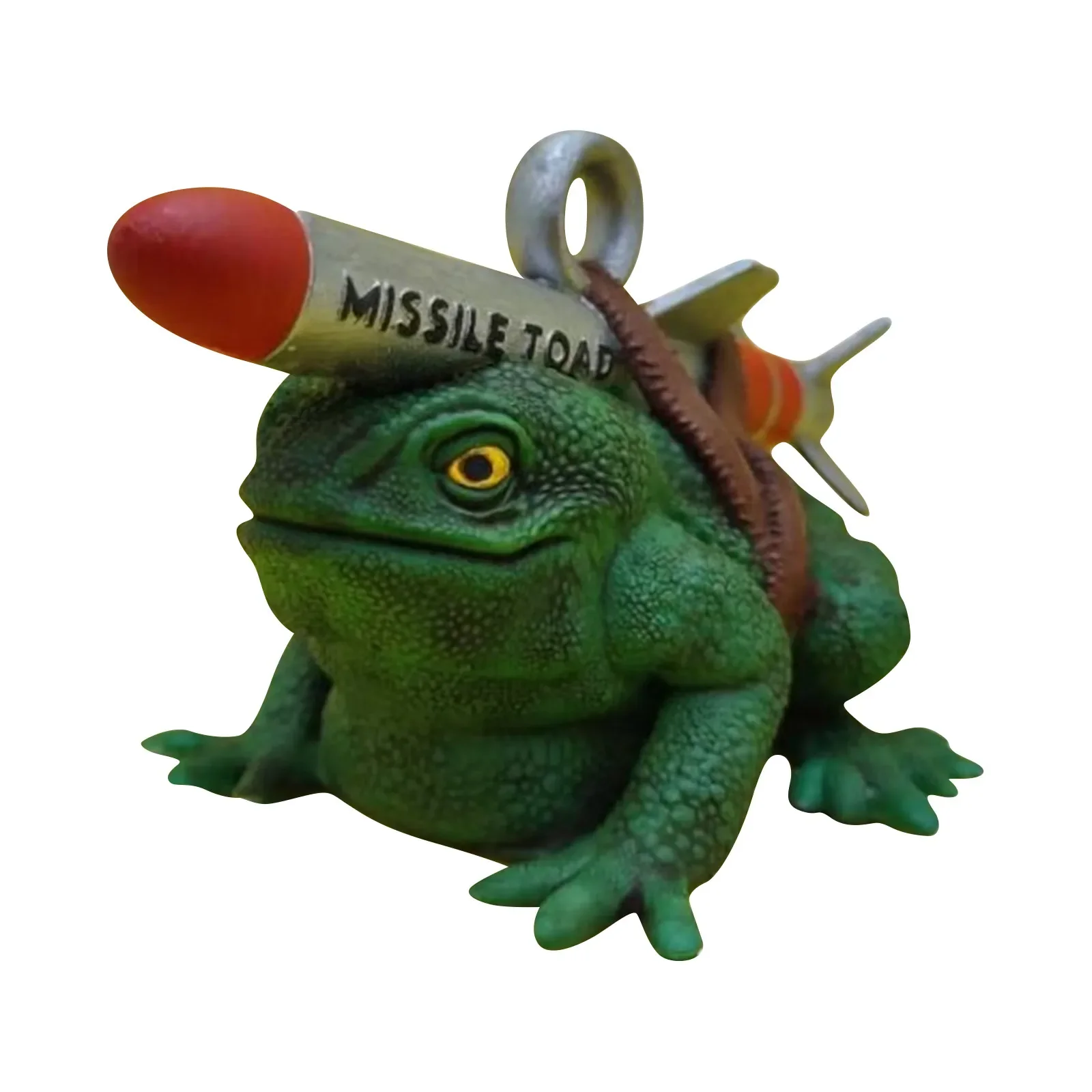 Mighty Toad Resin Decoration with Missile To Defend The Justice of The Animal Decorations Classmates and Friends Christmas Gifts