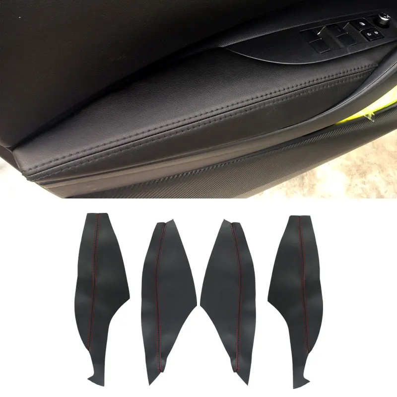 

Soft Leather Door Armrest Cover For Toyota Corolla 2019 4pcs Car-styling Door Armrest Panel Skin Cover Sticker Trim