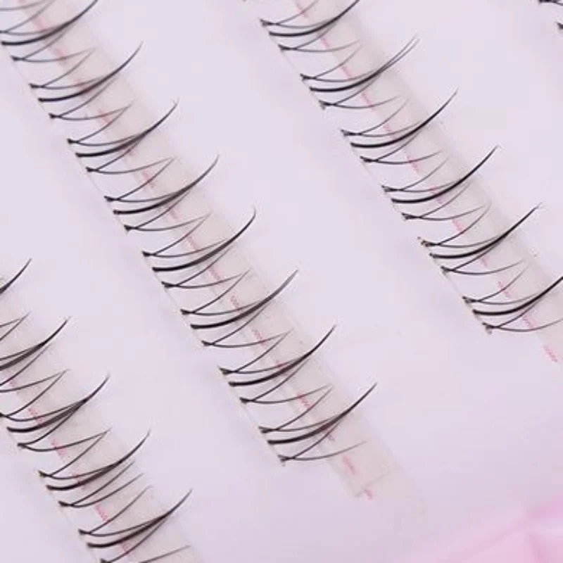 1 Set Glueless Comic Lower Lash Extension Clusters Natural Look Bottom Eyelashes for Wedding Photo Shoot Makeup
