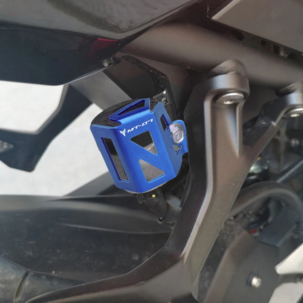 Hochwertiger Motorrad-Bremsflüssigkeitsbehälterdeckel, Ölkappenschutz für Yamaha MT07 FJ-07 MT 07 MT07 2014-2019