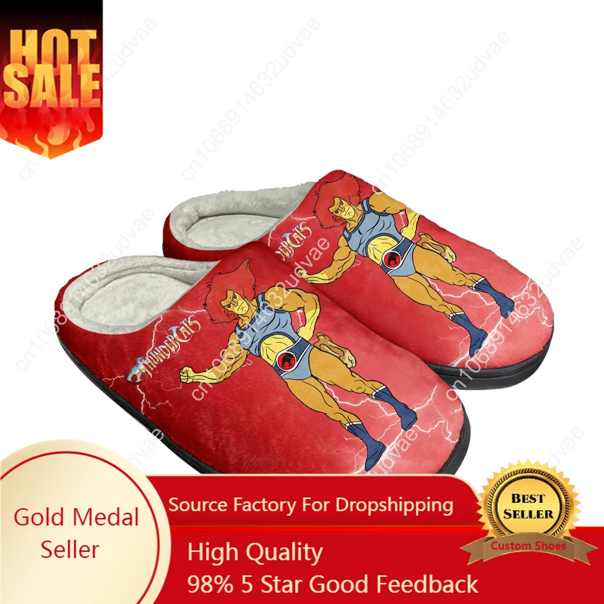 Thundercats Home Cotton Custom Slippers Plush Bedroom Casual Keep Warm Shoes Mens Womens Sandals Camouflage Thermal Slipper