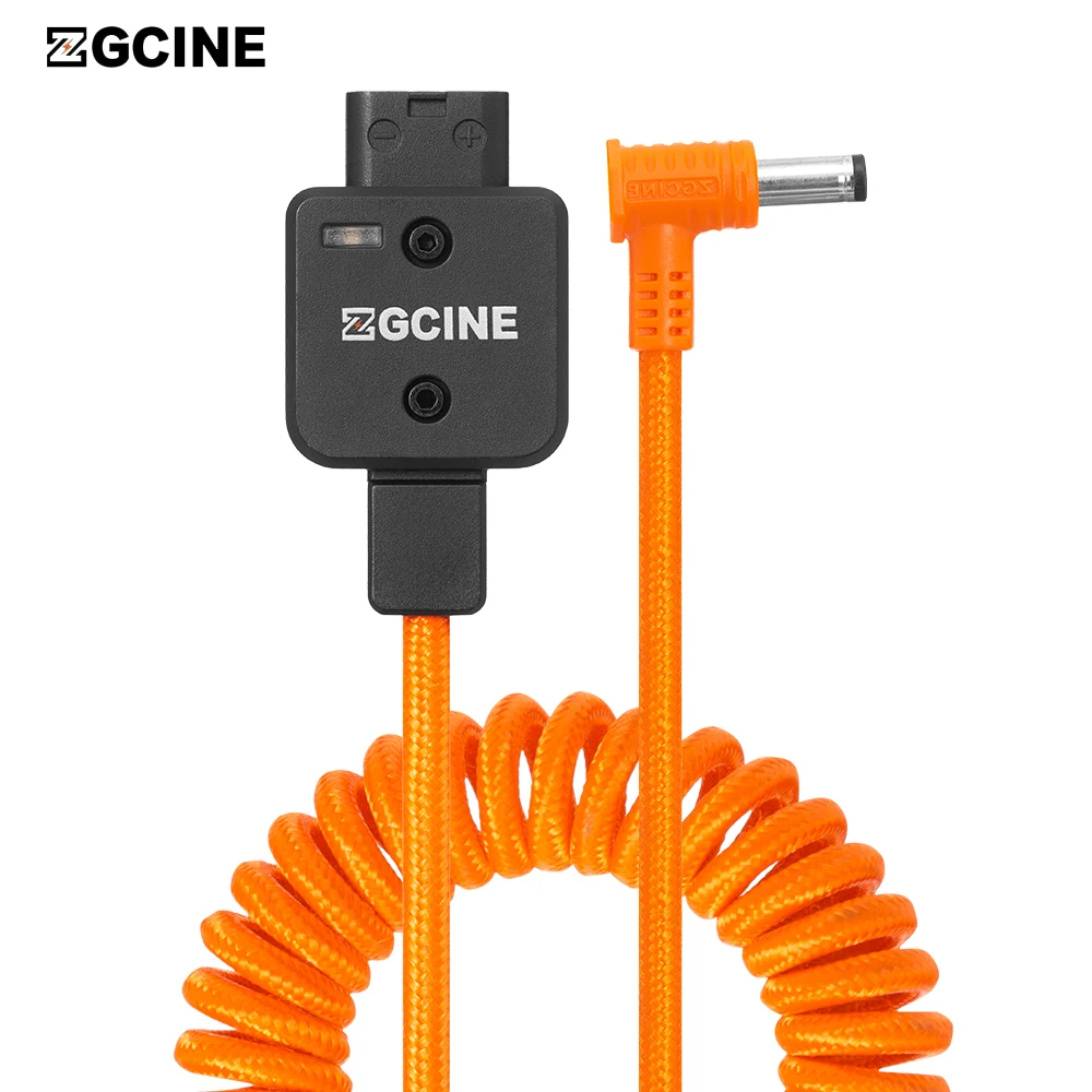 ZGCINE D-Tap to DC 5.5*2.5mm Power Cable for Amaran 60ds 60xs Atomos Ninja V Monitor, Feelworld Monitor, Hollyland Mars LED Ligh