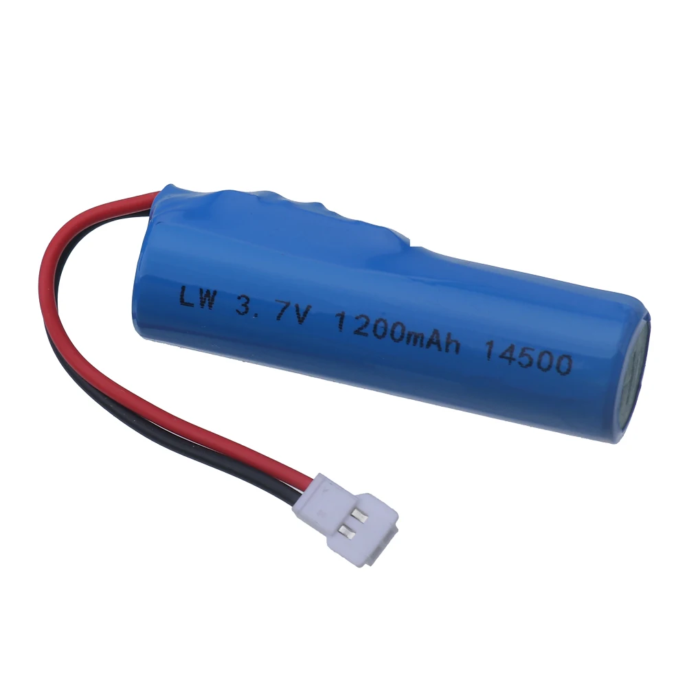 A bateria de lítio para RC brinca as peças, bateria do Li-íon, 3.7V, 1200mAh, 14500, TKKJ, H116, 2.4GHz, 4 canais, mini R, barco C, 3.7V, 1S
